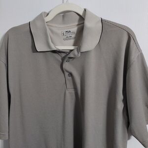 PGA Tour Men's Light Gray Polo Shirt